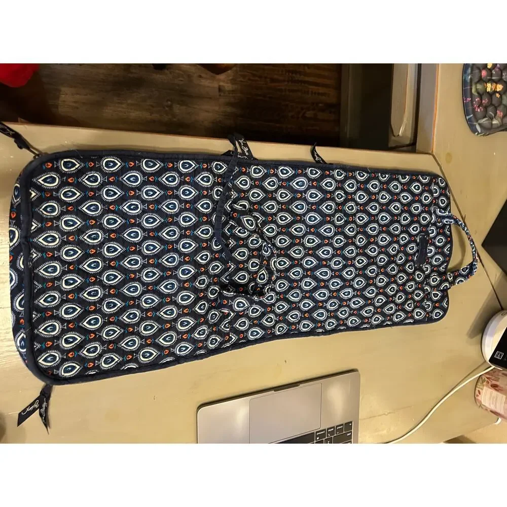 Vera Bradley Navy Printed Travel Case